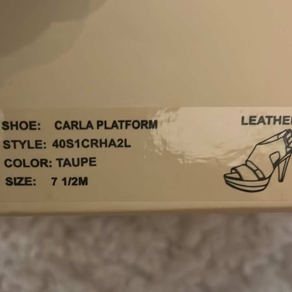 Michael Kors Carla Platform Women's Beige Platform Sandals - Picture 10 of 10